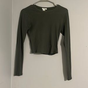 Women’s Basic Cropped Long Sleeve
